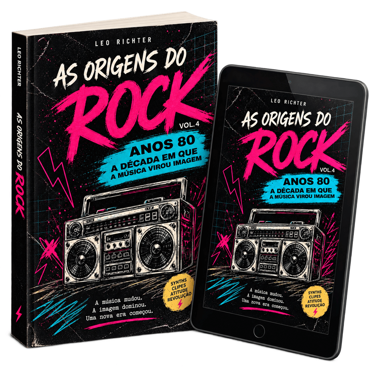 Livro físico e edição digital As Origens do Rock - Anos 80